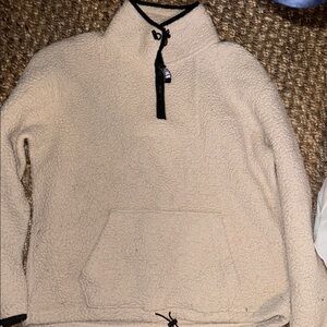 PINK Victoria's Secret Cream Sherpa with Black Details medium